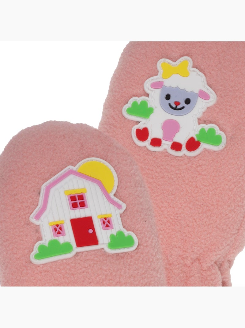 Guanti pile con fodera in pelliccia sintetica unisex neonato isotoner Rosa - Kiabi