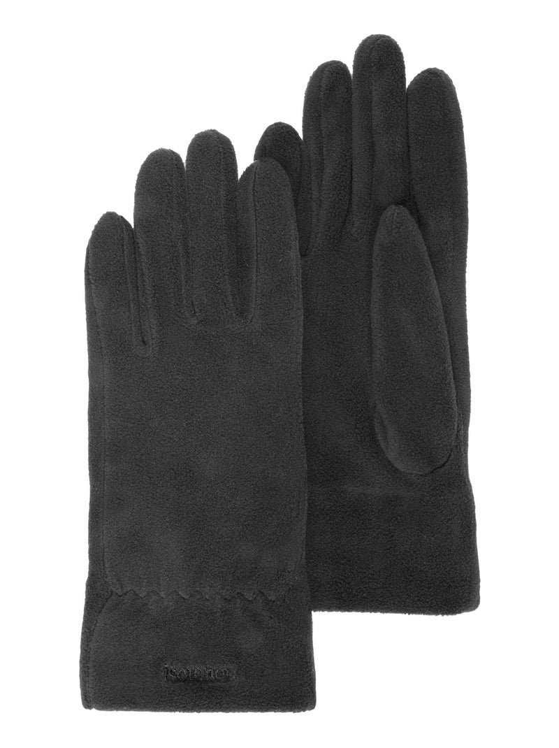 Guanti pile elasticizzato resistente all'acqua, sfoderato donna Isotoner Nero - Kiabi