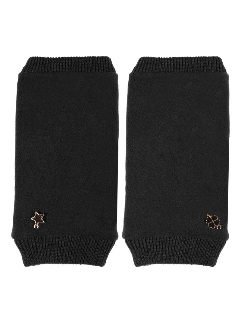 Guanti pile riciclato resistente all'acqua, sfoderato donna Isotoner Nero - Kiabi