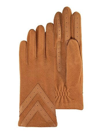 Guanti pile riciclato tattile e resistente all'acqua, sfoderato donna Isotoner