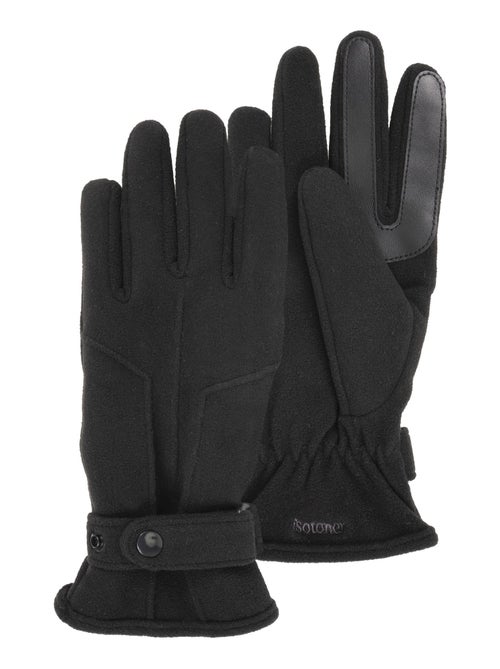 Guanti pile tattile e riciclato - fodera x-tra flex uomo - Kiabi