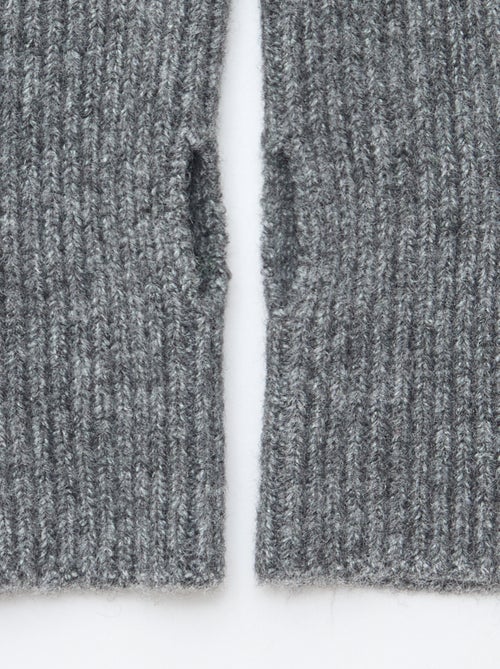 Guanti senza dita con polsino tinta unita - Kiabi