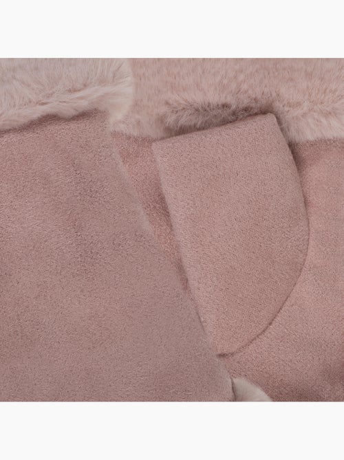 Guanti senza dita similpelle con bordi in pelliccia, foderata in pelliccia bambina isotoner - Kiabi Guanti senza dita similpelle con bordi in pelliccia, foderata in pelliccia bambina isotoner - Kiabi