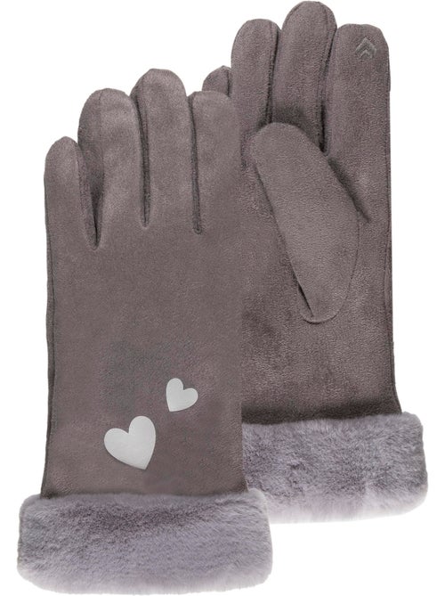 Guanti tattile, caldo, con fodera in finta pelliccia unisex bambino isotoner - Kiabi