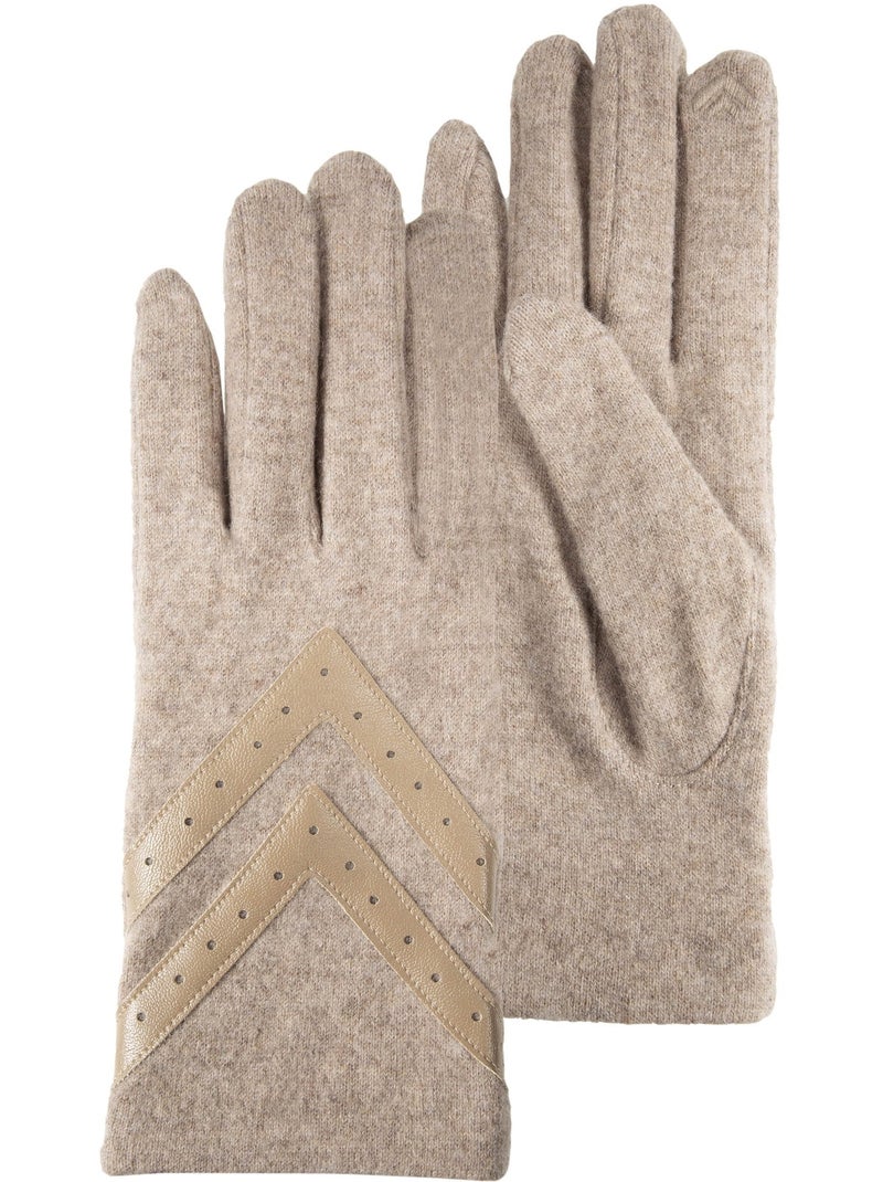 Guanti tattile, caldo, di lana, sfoderato donna Beige - Kiabi