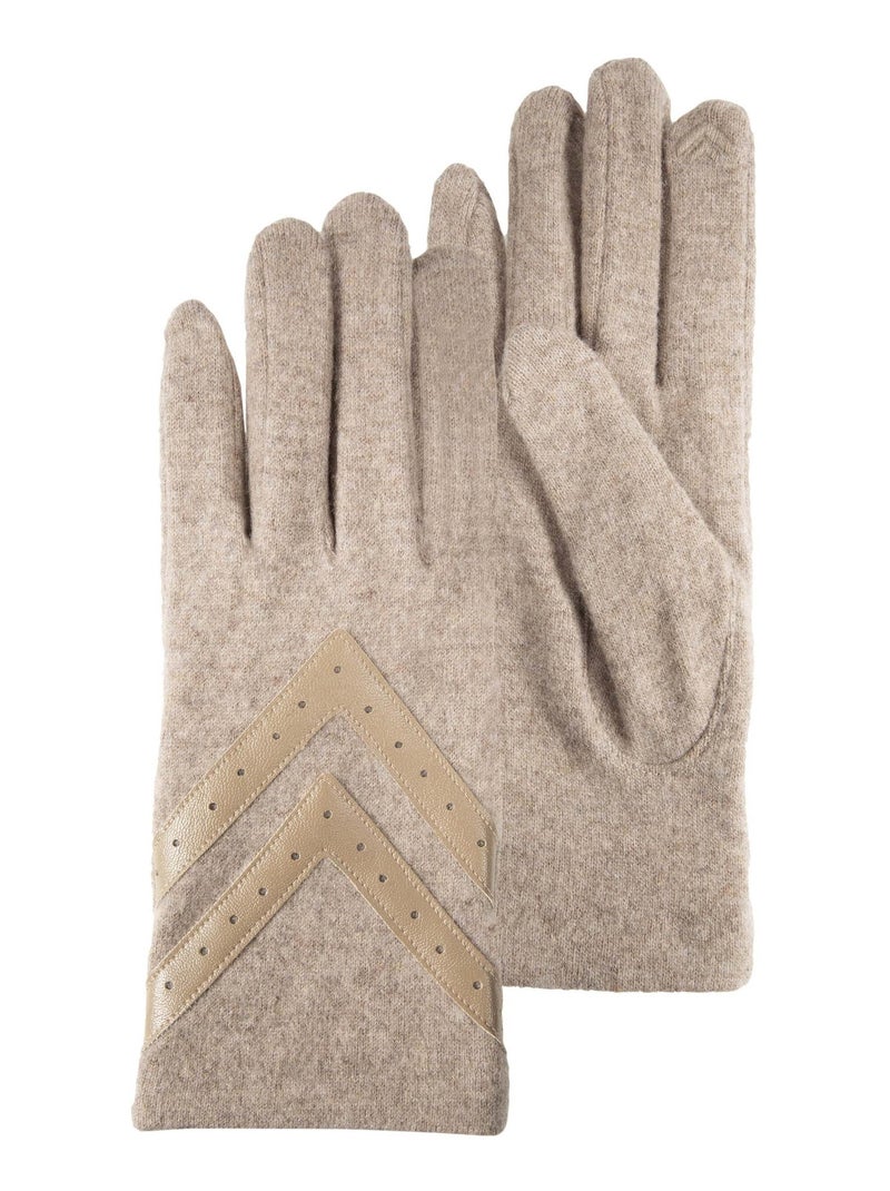 Guanti tattile, caldo, di lana, sfoderato donna Isotoner Beige - Kiabi
