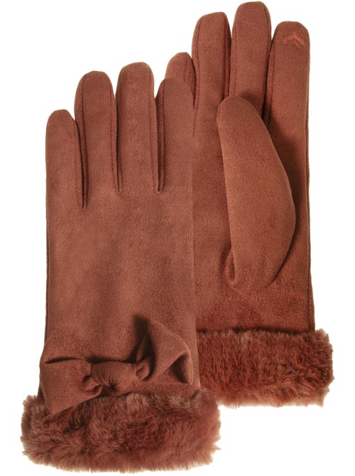 Guanti tattile, caldo, foderato in finta pelliccia, taglia unica donna Isotoner - Kiabi Guanti tattile, caldo, foderato in finta pelliccia, taglia unica donna Isotoner - Kiabi