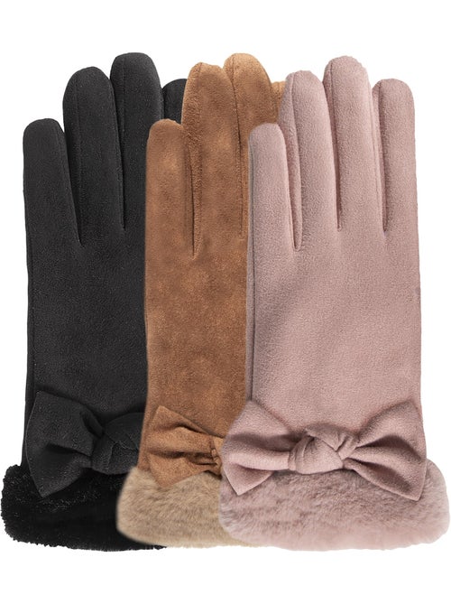 Guanti tattile, caldo, foderato in finta pelliccia, taglia unica donna isotoner - Kiabi Guanti tattile, caldo, foderato in finta pelliccia, taglia unica donna isotoner - Kiabi