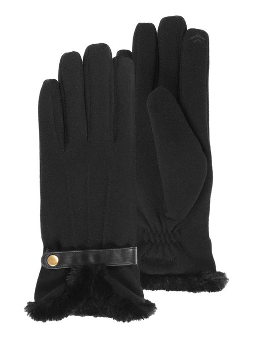 Guanti tattile, caldo, foderato in finta pelliccia, taglia unica donna - Kiabi Guanti tattile, caldo, foderato in finta pelliccia, taglia unica donna - Kiabi