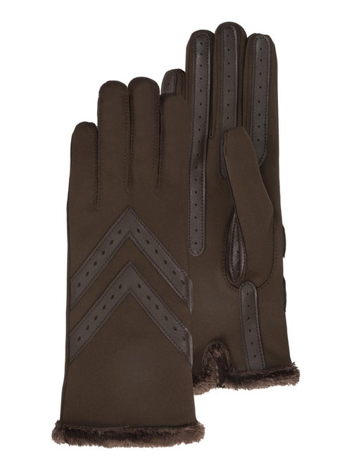 Guanti tattile in tessuto riciclato, fodera calda, Taglia unica donna Isotoner - Kiabi