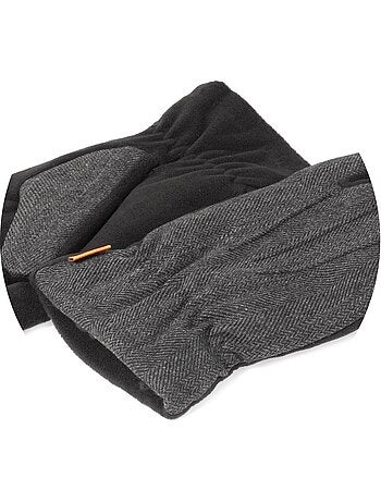 Guanti tessuto bimateriale/pile tattile - fodera flessibile uomo isotoner