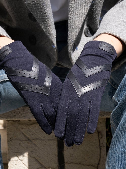 Guanti tessuto elastico tattile riciclato, resistente all'acqua, donna Isotoner - Kiabi