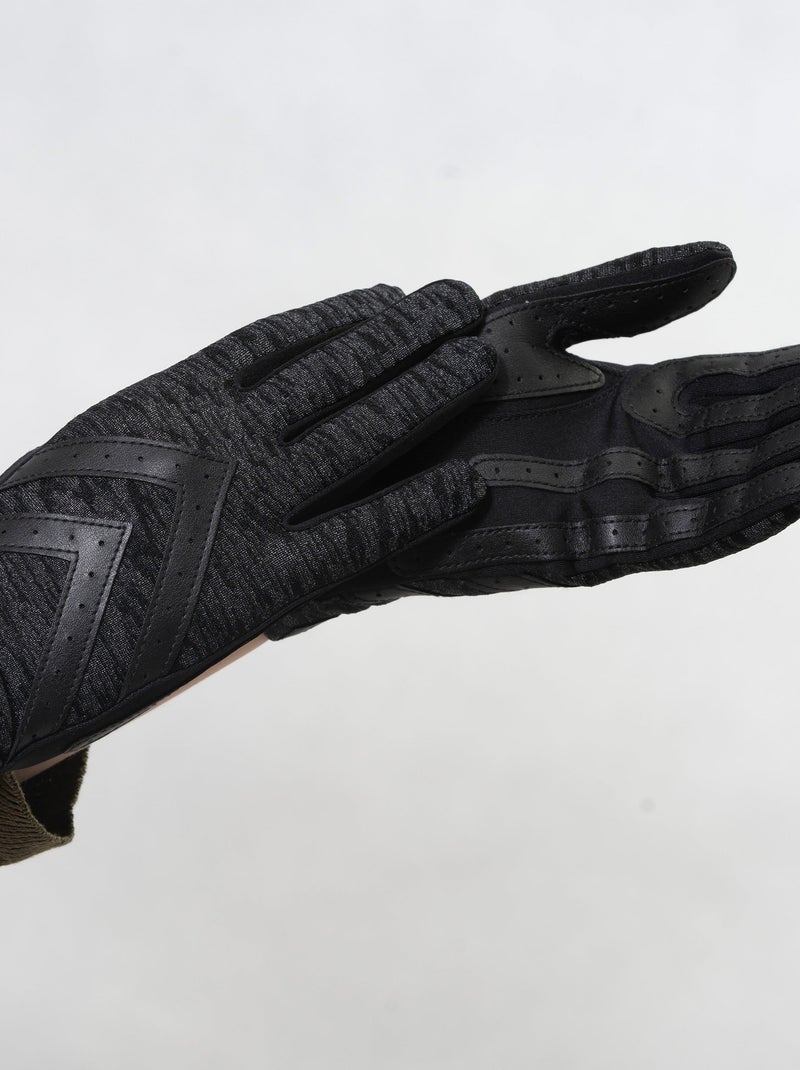 Guanti tessuto elastico tattile riciclato, resistente all'acqua, donna Isotoner Nero Grigio - Kiabi