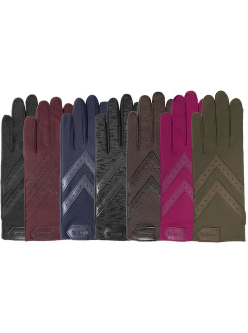 Guanti tessuto elastico tattile riciclato, resistente all'acqua, donna - Kiabi Guanti tessuto elastico tattile riciclato, resistente all'acqua, donna - Kiabi