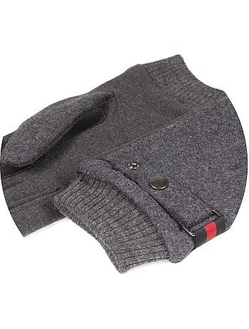 Guanti tessuto tattile di lana con fodera in finta pelliccia uomo Isotoner