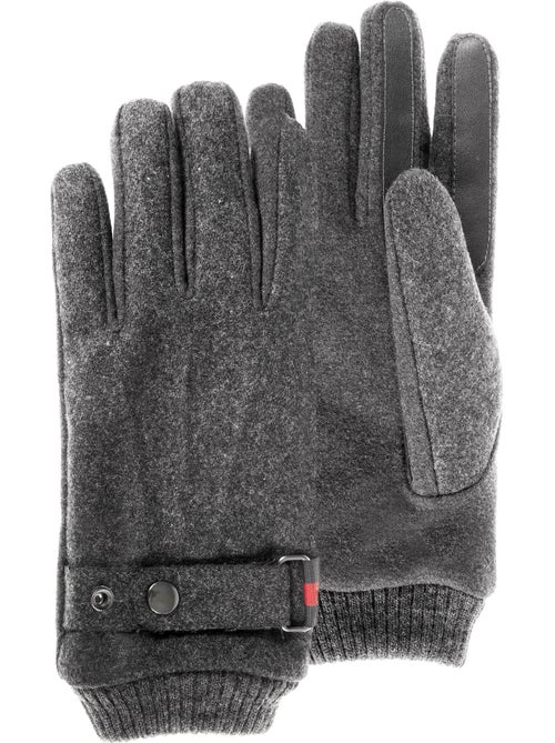 Guanti tessuto tattile di lana con fodera in finta pelliccia uomo Isotoner - Kiabi