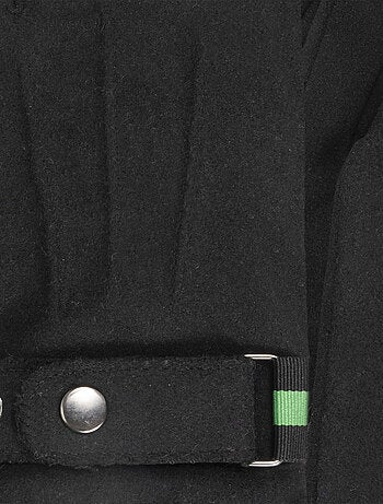 Guanti tessuto tattile di lana con fodera in finta pelliccia uomo Isotoner