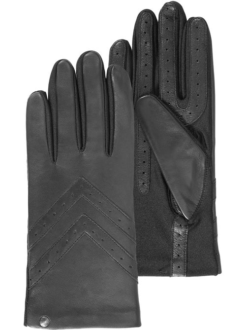 Guanti tessuto tattile in pelle di pecora - foderato in seta donna isotoner - Kiabi Guanti tessuto tattile in pelle di pecora - foderato in seta donna isotoner - Kiabi