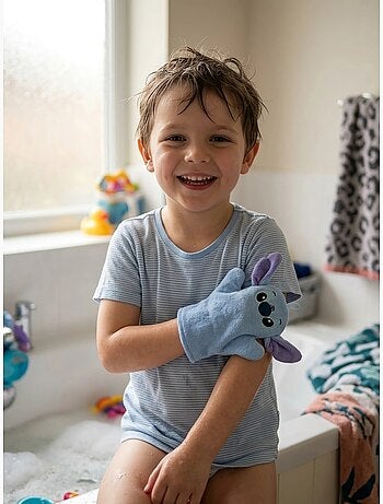 Guanto da bagno esfoliante 20 cm stitch disney