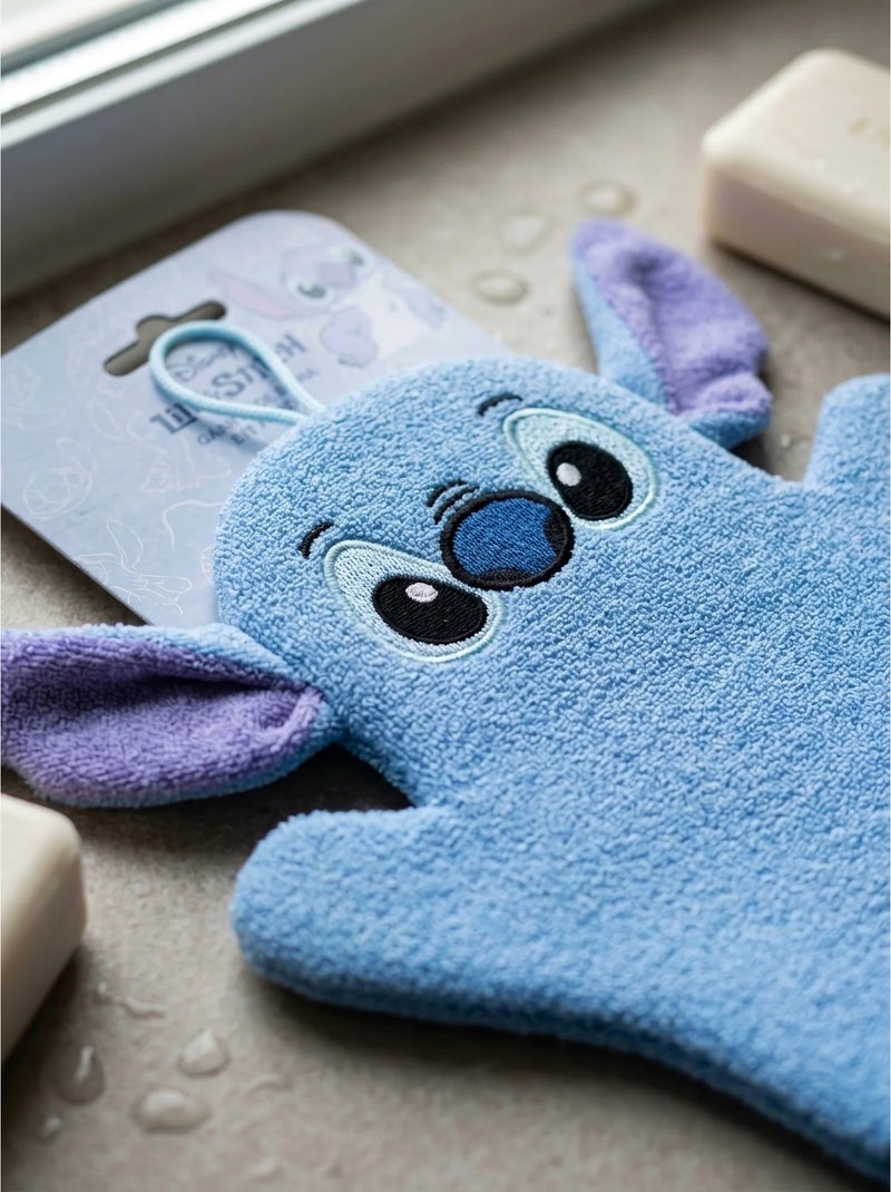 Guanto da bagno esfoliante 20 cm stitch disney Blu - Kiabi