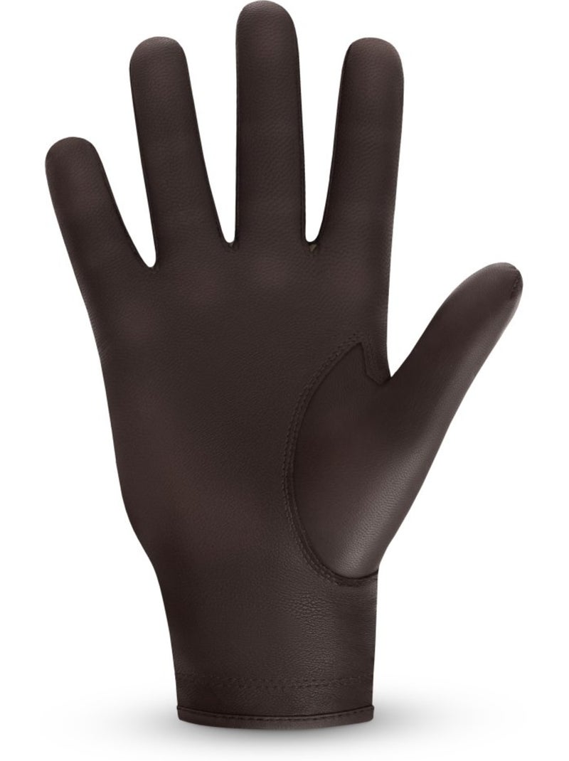 Guanto da golf golf uomo e donna fescue dark  right Marrone - Kiabi