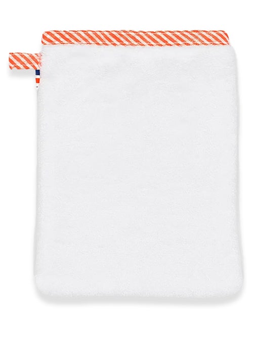 Guanto da toilette in cotone biologico bianco - Kiabi