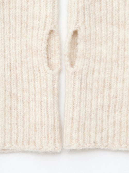 Guanto senza dita con polsino tinta unita - Kiabi