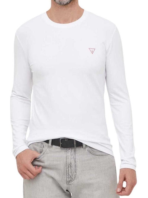 Guess Maglietta Logo Triangolo Manica Lunga Uomo - Kiabi