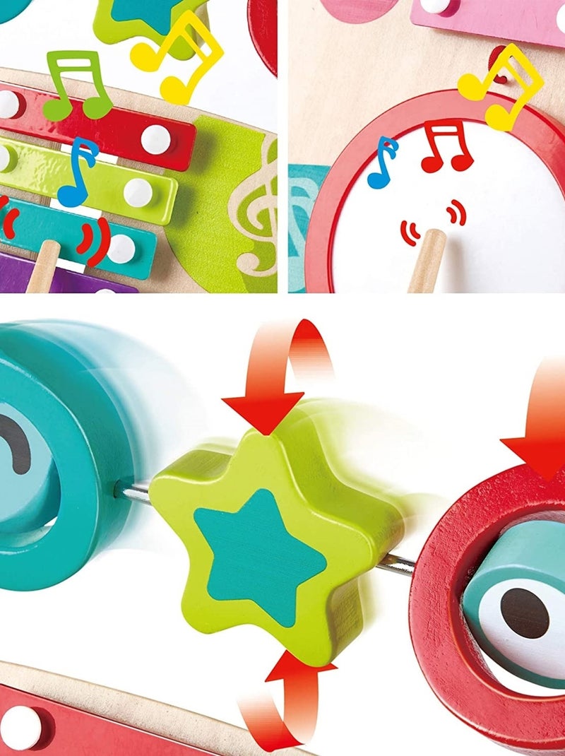 HAPE - Camminatore musicale con strumenti - 40,5 x 41,5 x 50 cm - Da 10 mesi Multicolore - Kiabi