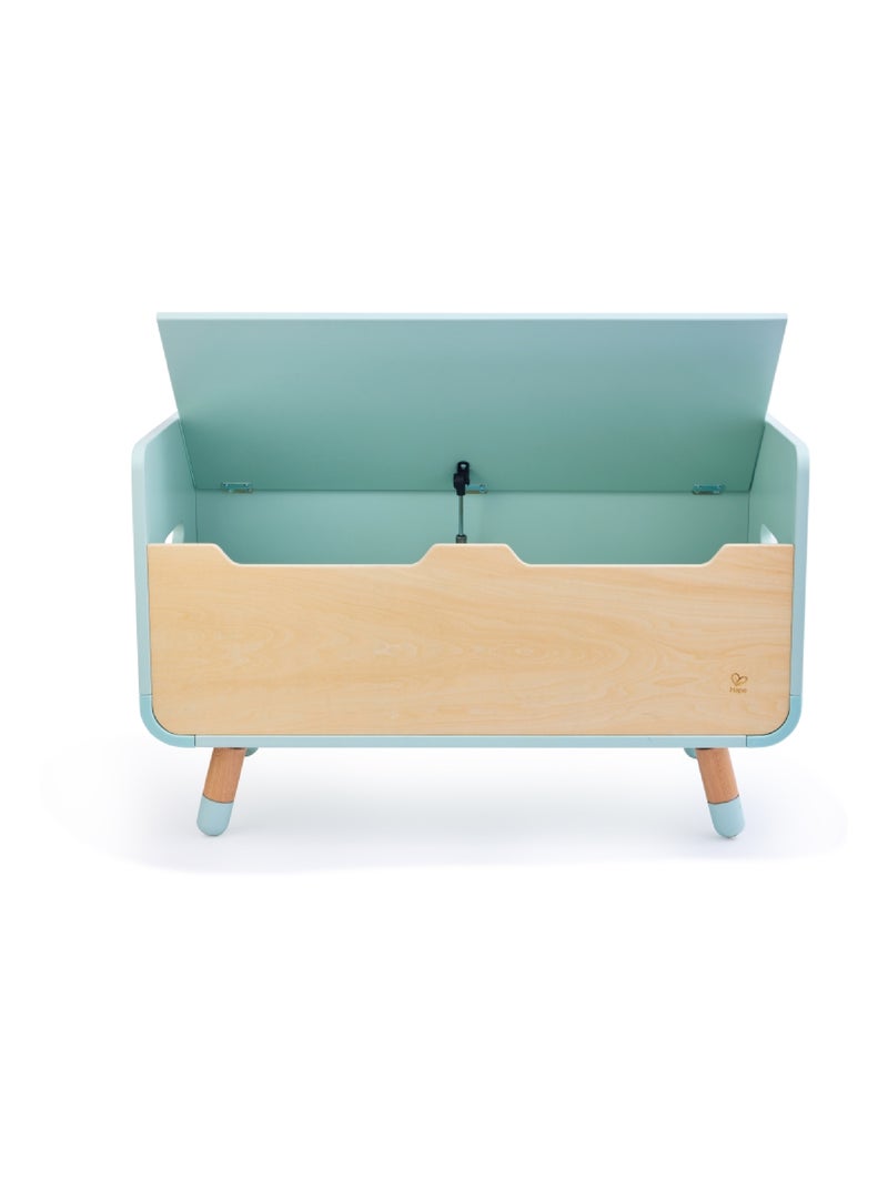 HAPE - Contenitore/panca per giocattoli 2 in 1 PLAY FURNITURE Blu beige - Kiabi