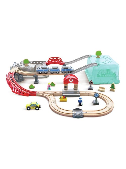 HAPE - Set treno urbano 2 in 1 - 84,2 x 75,6 x 19,1 cm - Dai 3 anni in su - Kiabi