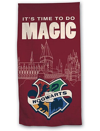 Harry Potter - Asciugamano da bagno per bambini in cotone Magic - Telo mare 70x140 cm