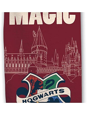 Harry Potter - Asciugamano da bagno per bambini in cotone Magic - Telo mare 70x140 cm