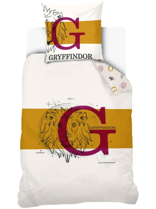 Harry Potter - Completo Letto Bambino Cotone Grifondoro Leone - Copripiumino 140x20 - Kiabi Harry Potter - Completo Letto Bambino Cotone Grifondoro Leone - Copripiumino 140x20 - Kiabi