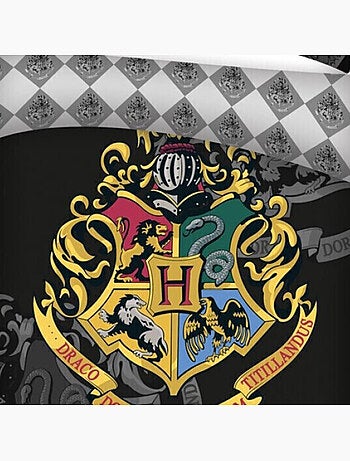 Harry Potter - Completo Letto Bambino Stemma d'Oro - Copripiumino 140x200 cm Federa 63x63 cm
