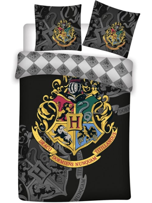Harry Potter - Completo Letto Bambino Stemma d'Oro - Copripiumino 140x200 cm Federa 63x63 cm - Kiabi Harry Potter - Completo Letto Bambino Stemma d'Oro - Copripiumino 140x200 cm Federa 63x63 cm - Kiabi