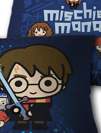 Harry Potter - Cuscino in cotone per bambini Chibi - 35x35 cm