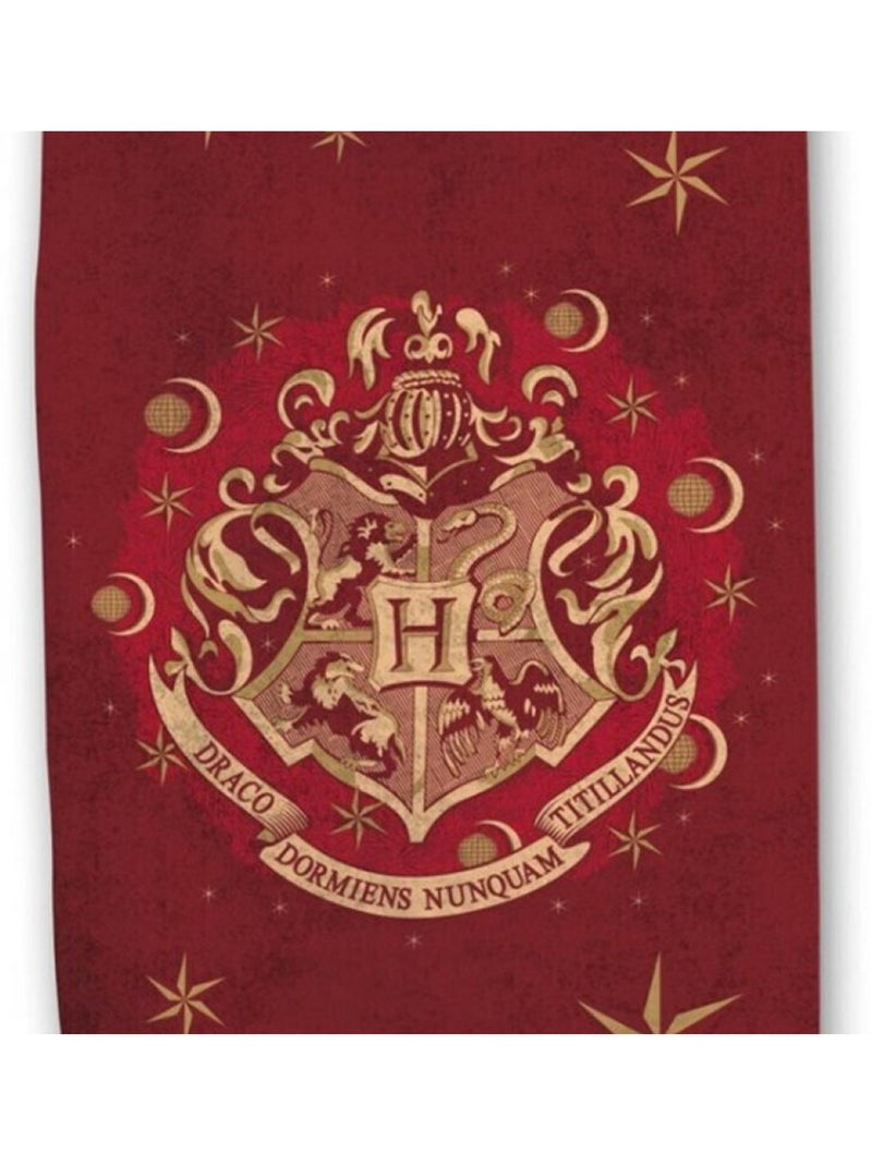Harry Potter, Asciugamano da Bagno per Bambini Stampato 100% cotone, HOGWARTS Rosso - Kiabi