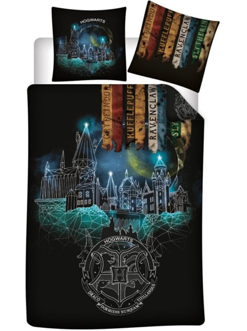Harry Potter, Completo Letto Bambino Stampato Reversibile, Hogwarts NIGHT - Kiabi Harry Potter, Completo Letto Bambino Stampato Reversibile, Hogwarts NIGHT - Kiabi