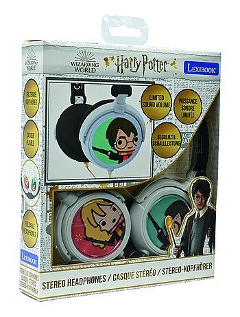 Harry Potter Cuffia stereo a filo pieghevole con limitazione sicura del volume
