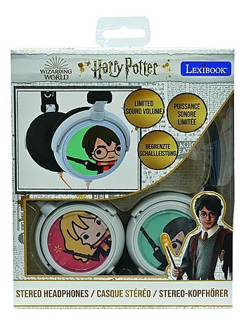 Harry Potter Cuffia stereo a filo pieghevole con limitazione sicura del volume
