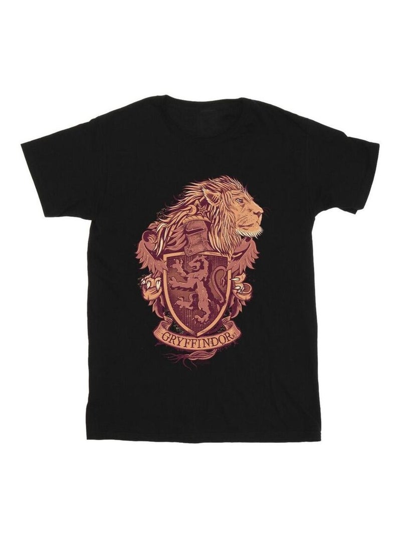 Harry Potter Gryffindor Maglietta Cresta Uomo Nero - Kiabi