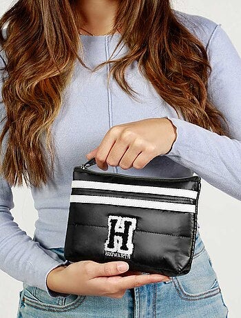 Harry Potter H Astuccio Piatto Padding, Nero