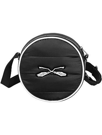 Harry Potter H Borsa a Tracolla Rotonda Padding, Nero