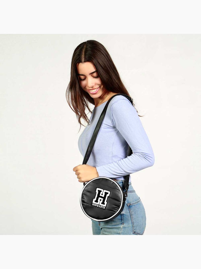Harry Potter H Borsa a Tracolla Rotonda Padding, Nero Nero - Kiabi