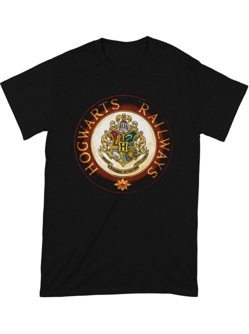Harry Potter Hogwarts Railway Circle Maglietta Adulto Unisex - Kiabi Harry Potter Hogwarts Railway Circle Maglietta Adulto Unisex - Kiabi