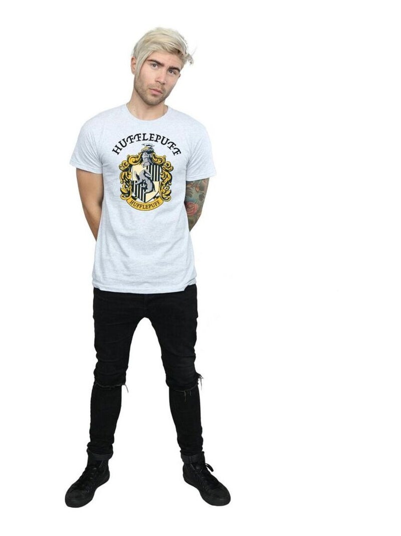 Harry Potter Maglietta Hufflepuff Uomo Grigio melangiato - Kiabi