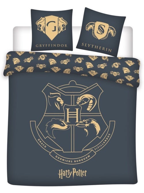 Harry Potter, Set Letto Matrimoniale Stampato Reversibile, STEMMI - Kiabi Harry Potter, Set Letto Matrimoniale Stampato Reversibile, STEMMI - Kiabi