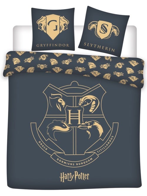 Harry Potter, Set Letto Matrimoniale Stampato Reversibile, STEMMI - Kiabi Harry Potter, Set Letto Matrimoniale Stampato Reversibile, STEMMI - Kiabi
