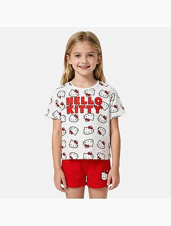 Hello Kitty - Completo t shirt e shorts bambina
